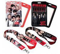 Shein Cordón con clip para tarjeta BT/S AIRRANG, esencial para conciertos de K-Pop, adecuado para fans de RM, Jin, J-Hope, Jimin, V, para tarjeta de identif