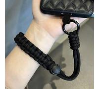 Shein Correa ajustable para teléfono, pulsera trenzada, accesorio de muñeca, colgante para funda de teléfono, brazalete sencillo y grueso con diseño de colo