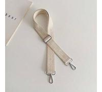 Shein Correa de hombro de mujer con patrón geométrico a cuadros en color beige claro. Correa ajustable y extensible de 135 cm/5 cm para bandolera. Accesorio