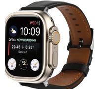 Shein Correa de PU suave en colores negro, marrón y café para relojes de hombre y mujer, compatible con Apple Watch Ultra/SE/8/7/6/5/4/3/2/1 de 38/40/41/42/