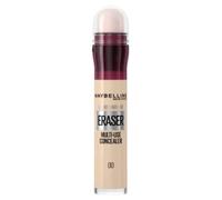 Shein Corrector anti-edad instantáneo Maybelline Eraser Concealer con esponja, tono 00 Ivory, 6.8ml