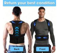 Shein Corrector de postura ajustable de poliuretano suave y poliéster, cinturón de soporte para la espalda y los hombros ergonómico y transpirable, endereza