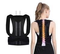 Shein Corrector de postura con soporte para la espalda, adecuado para hombres y mujeres en otoño/invierno, corrector de hombros, soporte ajustable para toda