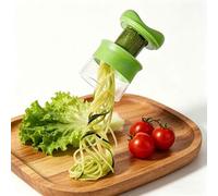 Shein Cortador de espiral de mano, máquina para hacer fideos de calabacín con recipiente, máquina para pasta baja en carbohidratos, espiralizador de verdura