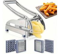Shein Cortador de verduras multifuncional de cocina, rebanador de patatas juliana de acero inoxidable, máquina de cortar pepinos, picadora de verduras para