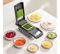 Shein Cortador de verduras multifuncional, rebanador de juliana de patatas para cocina del hogar, rallador de zanahorias, rebanador