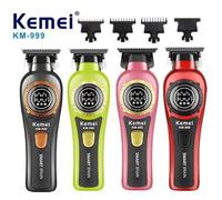 Shein Cortadora de pelo eléctrica para hombres Kemei KM-999 con carga USB, pantalla digital, y varios colores