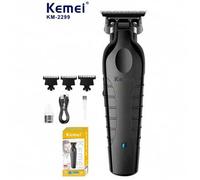 Shein Cortapelos inalámbrico profesional Kemei KM-2299 para hombres - Recorte de precisión a 0mm, cuchillas de metalurgia en polvo, recargable por USB con b