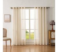 Shein Cortina semi-transparente de unicolor para balcón o sala de estar, de estilo minimalista y fresco