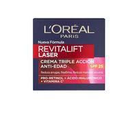 Shein Cosmética Facial L'Oréal Paris REVITALIFT LASER crema triple acción antiedad SPF25 ✅ Entrega en 2 - 6 días hábiles. Belleza & Salud - Cuidado personal