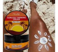 Shein Crema autobronceadora MELAO de color verdadero 80g - Bronceado natural, sin daños a la piel, autobronceador sin rayas para rostro y Body, loción bronc