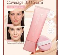 Shein Crema BB MISSHA M de cobertura total, acabado natural, hidratante, cobertura para uso diario, cobertura total de larga duración, maquillaje para una p