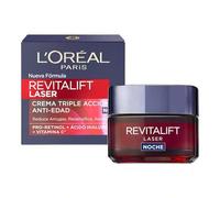 Shein Crema de noche antiedad con Proxylane Revitalift Laser L´Oréal Paris Antiarrugas y Multicorrección 50 ml