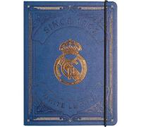 Shein Cuaderno A5 Premium Real Madrid - Cuaderno Licencia Oficial - Tapa Resistente - Ideal Para Apuntes Y Bocetos - Diseño Moderno Y Compacto - Fácil De Tr
