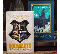Shein Cuaderno de Harry Potter, diario de tapa dura de colores con los emblemas de las cuatro casas de Hogwarts y libreta plegable de la Academia Nevado - P
