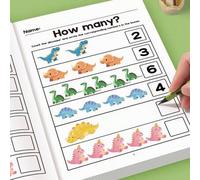 Shein Cuaderno de trabajo interactivo de matemáticas para preescolar: Trazado de números, ejercicios de suma y resta - Actividades de aprendizaje temprano p