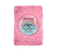 Shein Cuaderno Stitch Peluche, Set de PapelerÃa, Stitch, Color Rosa, 21 x 15 x 2 cm, Licencia 100% Oficial, Kiglam. Envios 24-48 horas