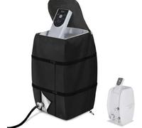 Shein Cubierta para bomba de calentador de jacuzzi, impermeable y aislante para varias marcas (negra, cuadrada)