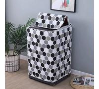 Shein Cubierta para lavadora de carga superior, tipo universal a prueba de polvo, adecuada para lavadoras de 6-10 kg, fácil de limpiar, cubierta protectora,