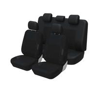 Shein Cubiertas De Asiento De Coche De Poliéster Negro Con Juego Completo De 9 Piezas Autoyouth Para 5 Asientos Que Se Adapta Al 90% De Los Coches
