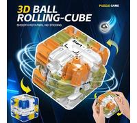 Shein Cubo de laberinto de puzle, gran cubo de laberinto 3D - Juguete rompecabezas estimulante para el cerebro, cubo mágico tridimensional, bola rompecabeza