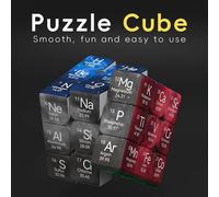 Shein Cubo de Rompecabezas de Elementos Químicos 3x3, Herramienta Educativa de Matemáticas & Química, Resistente y Suave, Altamente Educativo para Mejorar T