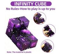 Shein Cubo del infinito, juguete del espacio galaxia, bloques de construcción para alivio del estrés, juguete