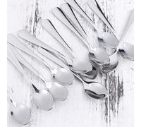 Shein Cucharita De Café De Acero Inoxidable, Conjunto Creativo De Cucharas De Mezcla Con Mango Largo, Cucharita De Café Coreana, Cucharita Linda De Postre P