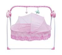 Shein Cuna eléctrica para bebé, cuna para bebé de 0 a 18 meses, columpio para coche con música, cuna plegable para bebé.