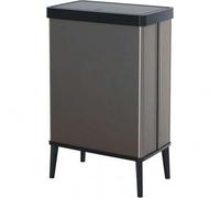 Shein CURVER Verto - Cubo de basura de 54 L, 43.5x 26.5x 68.7cm, grifo de presión, diseño elegante, fácil de montar, adecuado para reciclaje, color gris per