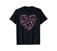 Shein Cute Baking Gift T-Shirt Love Baking Cake Pastry Chef Tee T-ShirtRetro Printed T-Shirt Of The Era Fashion Casual T-Shirts Are The Focus Of Summer Part