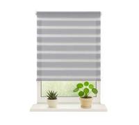 Shein DalinaTextil Estore Enrollable de Doble Capa Noche y día, Blinds, Persiana Enrollable para ventana combina tejido opaco y tanslúcido,facíl de instalac