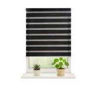 Shein DalinaTextil Estore Enrollable de Doble Capa Noche y día, Blinds, Persiana Enrollable para ventana combina tejido opaco y tanslúcido,facíl de instalac