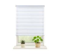 Shein DalinaTextil Estore Enrollable de Doble Capa Noche y día, Blinds, Persiana Enrollable para ventana combina tejido opaco y tanslúcido,facíl de instalac