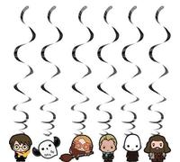 Shein Decoración colgante en espiral para fiesta de cumpleaños temática de Harry Potter, decoración de inserto para pastel con dibujos animados de Harry Pot