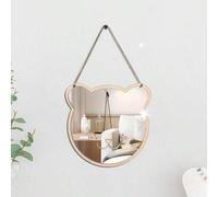 Shein Decoración de pared de acrílico en forma de animal con espejo para habitación de niños o dormitorio, viene con película protectora que se debe retirar