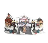 Shein DECORACIÓN NAVIDEÑA DE ALDEA NAVIDEÑA CON PISTA DE HIELO. Pista de hielo Fééric lights and christmas.Crea la mejor decoración navideña mas hermosa g