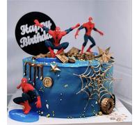 Shein Decoración para tarta de Spider-Man de Marvel, adecuado para cumpleaños, fiestas festivas y aniversarios
