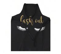Shein Delantal De Cocina De Patrón De Pestañas Para Mujeres, Delantal De Pestañas Postizas Injertadas, Delantales De Cocina Para Hogar, Cocina, Horneado Y L