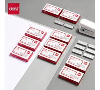 Shein Deli 1 caja de grapas de tira media de 1/4" - Capacidad de 25 hojas, sujeción suave y segura para útiles de oficina y escolares