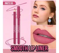 Shein Perfilador de labios suave, maquillaje facial Colorstay, colores de labios ricos de larga duración, aplicación suave, lápiz labial, maquillaje Y2K par