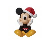 Shein Department 56 Disney Mickey Mouse Holiday Santa Hat Figurita en Miniatura, 3 Pulgadas, Multicolor