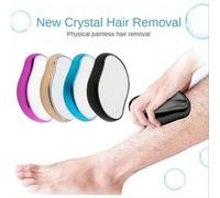 Shein Depilador de cristal sin dolor, crema depilatoria corporal versión nano, exfoliante para mujeres, depilación con cera, afeitadora para mujeres
