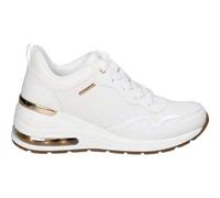 Shein Deportivas Skechers Million Air Hotter Airpara Mujer - Zapatillas Casual en Color Blanco - Sneakers con Cordones - Estilo Casual - Cómodas y Combinabl