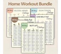 Shein Desafío de ejercicios de pared de 30 días: entrenamiento rápido en casa y moldeado corporal, guía de fitness de Pilates resistente al agua, sin marco