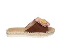 Shein Descubre las sandalias planas cómodas para mujer con diseño de pala floral en encantador color rosa, modelo FB-5198-Pink, perfectas para quienes busca