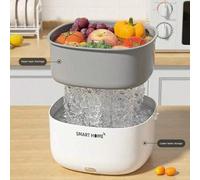 Shein Desinfectante inalámbrico para la cocina - Limpiador ultrasónico de frutas y verduras, purificador de alimentos a batería, 36V o menos, material de PP