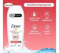 Shein Desodorante roll-on antitranspirante invisible Dove de 50ml, apto para uso diario