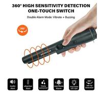 Shein Detector de metales portátil Flintronic, localizador preciso de escaneo de 360°, detector de metales impermeable y de alta sensibilidad con indicador