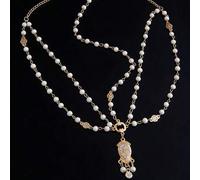 Shein Diadema de estilo bohemio con cadena de metal redonda y colgante de cristal. Este es un accesorio hermoso. Adecuado para que las niñas lo usen en fies